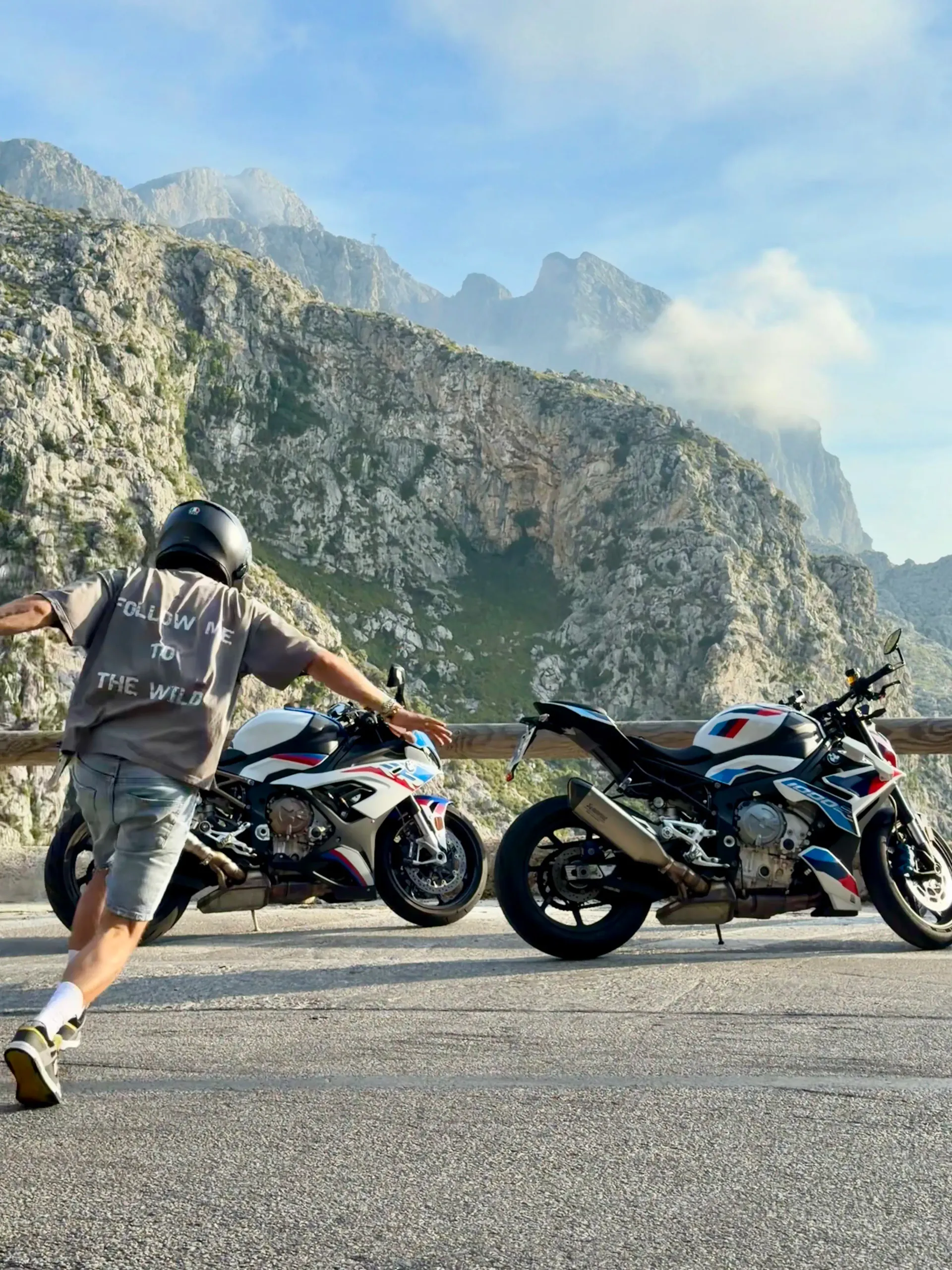 Motorcycle on road